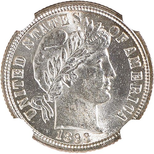 U.S. 1893 BARBER 10C COIN