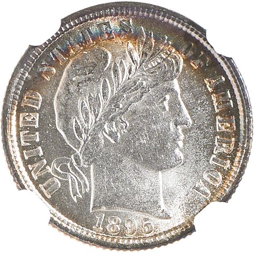 U.S. 1895 BARBER 10C COIN