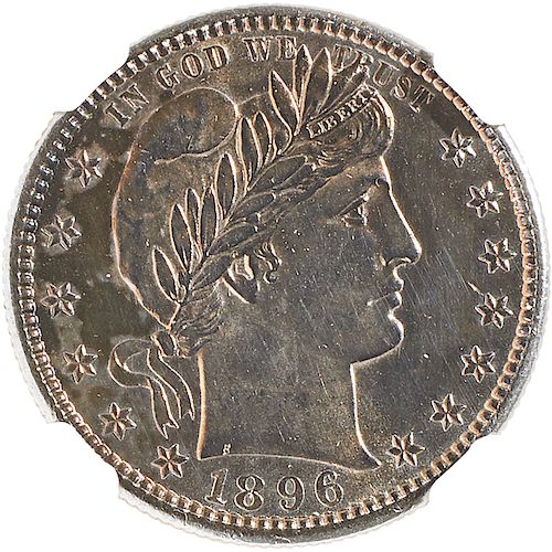U.S. 1896-S BARBER 25C COIN