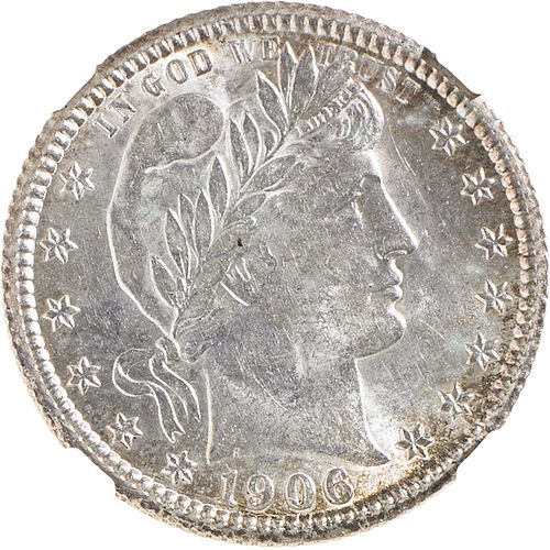 U.S. 1906-O BARBER 25C COIN