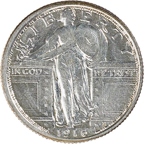 U.S. 1916 STANDING LIBERTY 25C COIN
