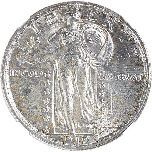 U.S. 1919 STANDING LIBERTY 25C COIN