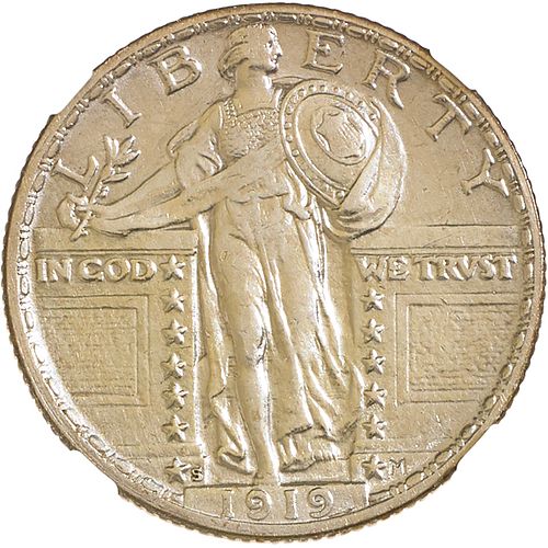 U.S. 1919-S STANDING LIBERTY 25C COIN