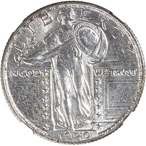 U.S. 1920 STANDING LIBERTY 25C COIN