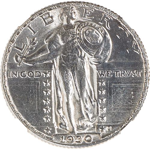 U.S. 1930 STANDING LIBERTY 25C COIN