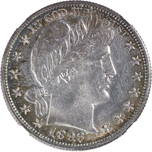 U.S. 1893-O BARBER 50C COIN