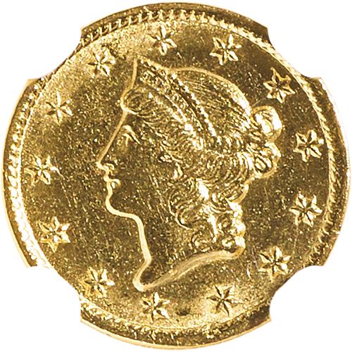 U.S. 1851-C LIBERTY $1 GOLD COIN