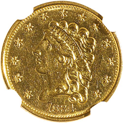 U.S. 1834 CLASSIC HEAD $2.5 GOLD COIN