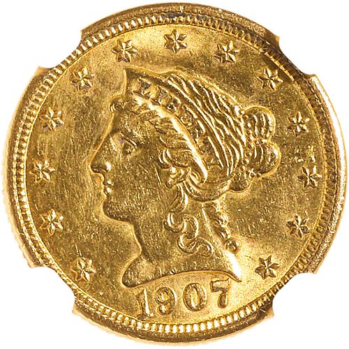 U.S. 1907 LIBERTY $2.5 GOLD COIN