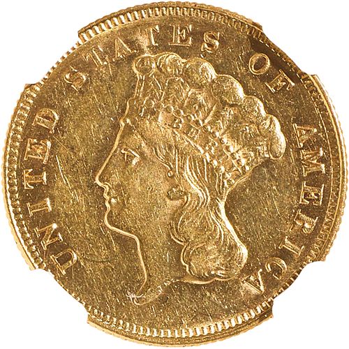 U.S. 1874 $3 GOLD COIN