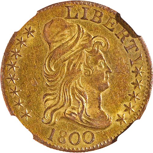 U.S. 1800 DRAPED BUST $5 GOLD COIN