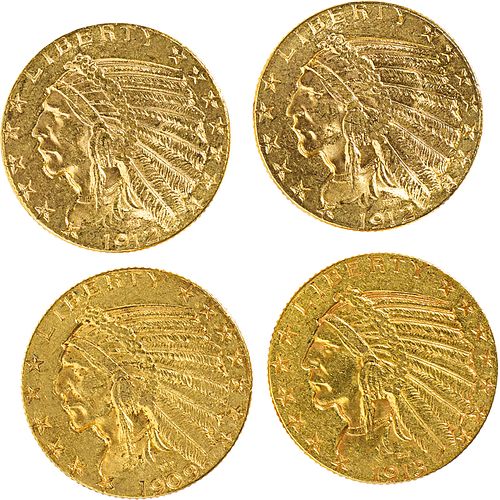U.S. INDIAN HEAD $5 GOLD COINS