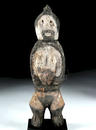 Early 20th C. African Igbo Wooden Ikenga Shrine Figure