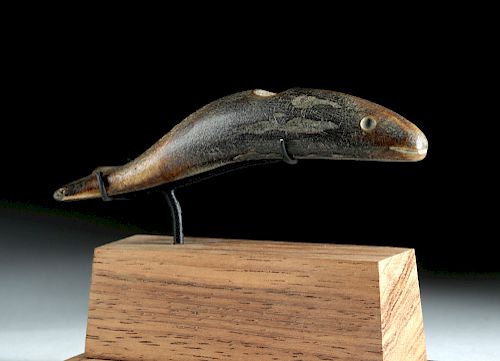 Ancient Northwest Coast Bone Fishing Lure - Whale
