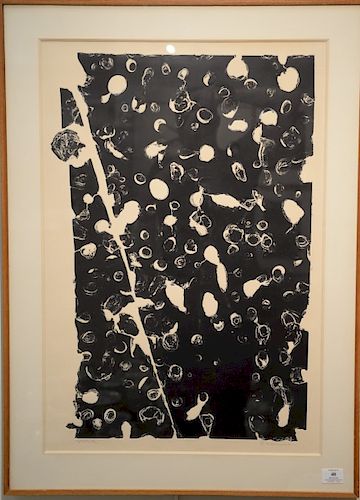 Mitsuo Kano (B. 1933), intaglio, "Flood: Flutter" 1965, signed in pencil lower right: M. Kano, marked lower left: Epd' Artiste, havi...