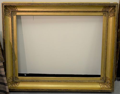 Large contemporary gilt frame. inside dimensions: 33 3/8" x 44 3/8" outside dimensions: 46" x 57"   Provenance: Estate of Peggy...