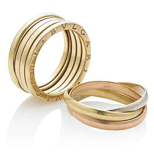 GENTLEMAN'S CARTIER OR BVLGARI GOLD RINGS sold at auction on 10th June |  Bidsquare
