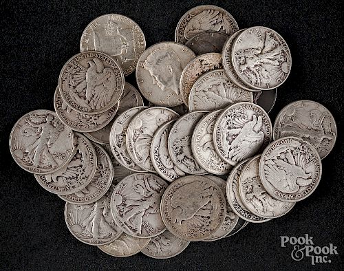 U.S. silver half dollars
