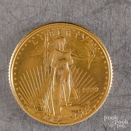 Standing Liberty .1 oz gold coin