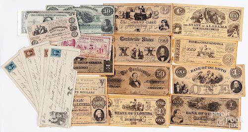 Paper currency, notes, and facsimiles