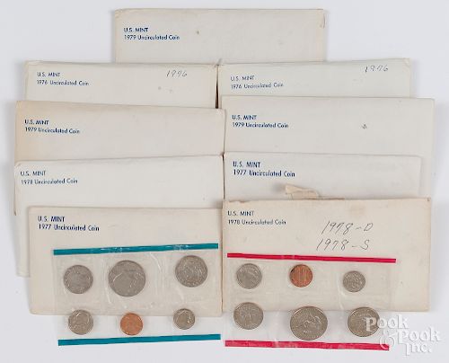 US Mint uncirculated coin sets