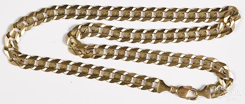 10K yellow gold chain necklace