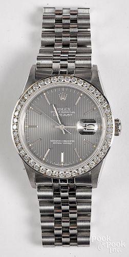 Rolex oyster perpetual datejust wrist watch
