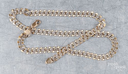 10K gold chain necklace, 19.8 dwt.