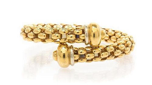 An 18 Karat Yellow Gold Flexible Bangle Bracelet, Italian, 36.25 dwts.