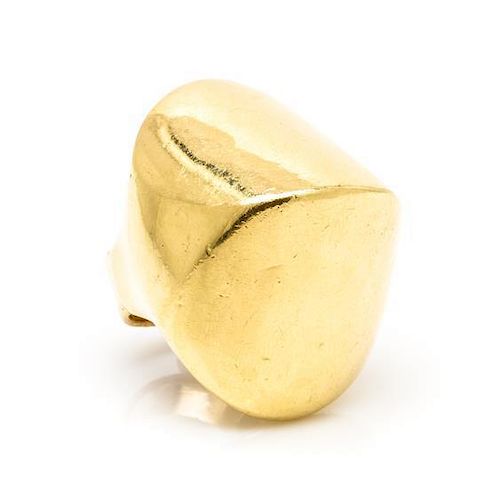 A 14 Karat Yellow Gold Domed Ring, 18.70 dwts.