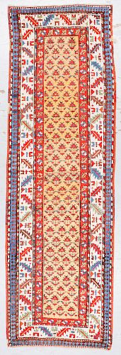 Antique Kazak Rug, Caucasus: 3'4'' x 10'8''