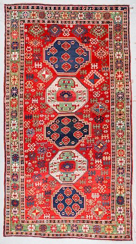 Antique Kazak Rug, Caucasus: 6'3'' x 11'6''