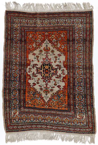 Antique Tabriz Rug, Persia: 4'4'' x 6'