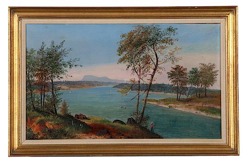 Lake Onota near Pittsfield, Mass Landscapes by Edwin Whitefield