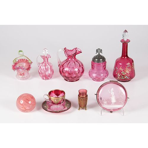 Victorian Ruby Glass Tablewares