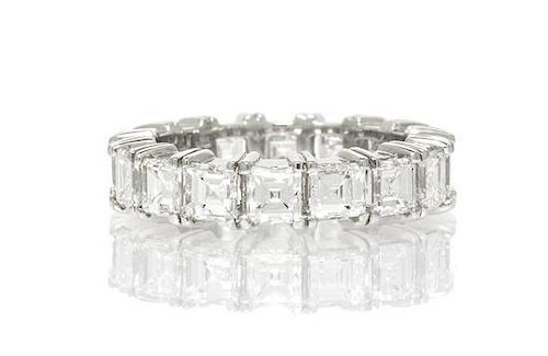 A Platinum and Diamond Eternity Ring, 5.10 dwts.