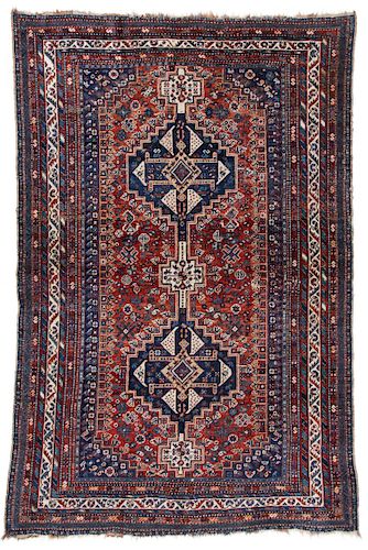 Antique Afshar Rug, Persia: 5'3'' x 8'1''