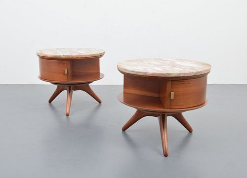 Rare and Early Vladimir Kagan Nightstands/Tables