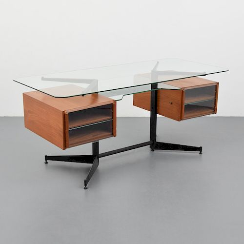 Gio Ponti Desk, Certificate from Archives