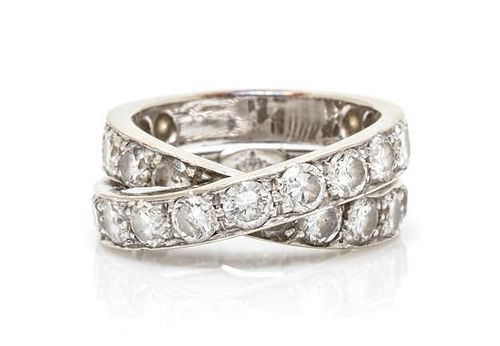 A Platinum and Diamond Ring, Matassi, 5.85 dwts.