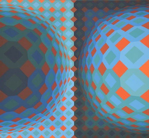 Victor Vasarely Screenprint, Signed Edition