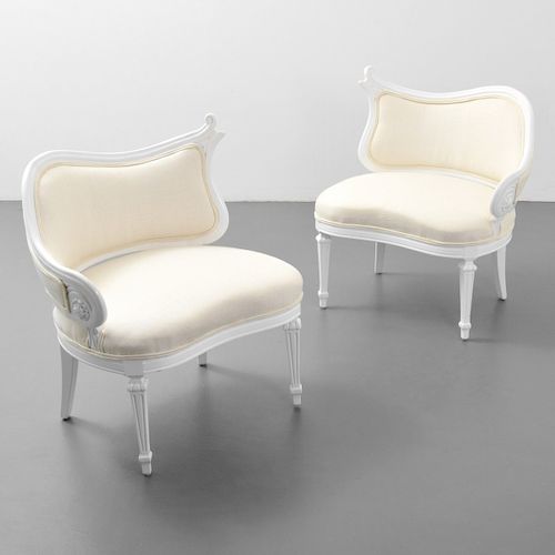 Pair of Lounge Chairs, Manner of Dorothy Draper