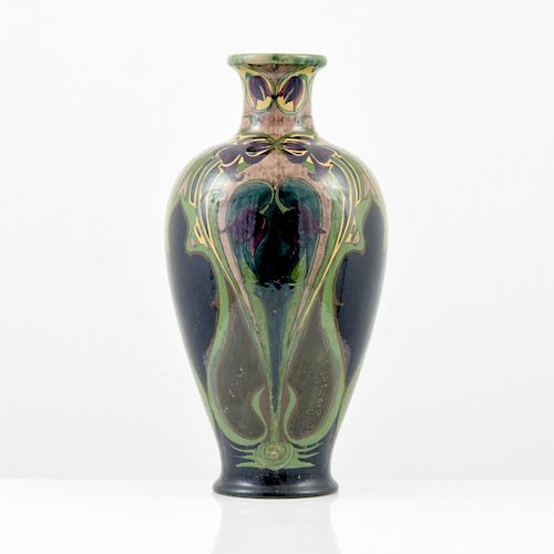 Monumental Dirk Vergeer Vase, Art Nouveau Design
