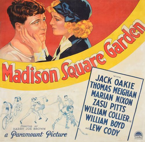 Large MADISON SQUARE GARDEN Movie Poster