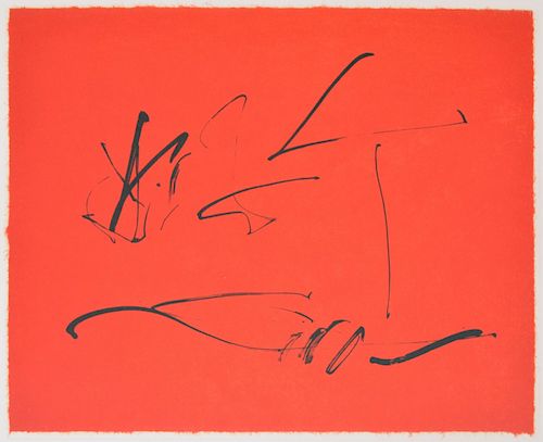 Robert Motherwell THREE POEMS: RED WIND Lithograph
