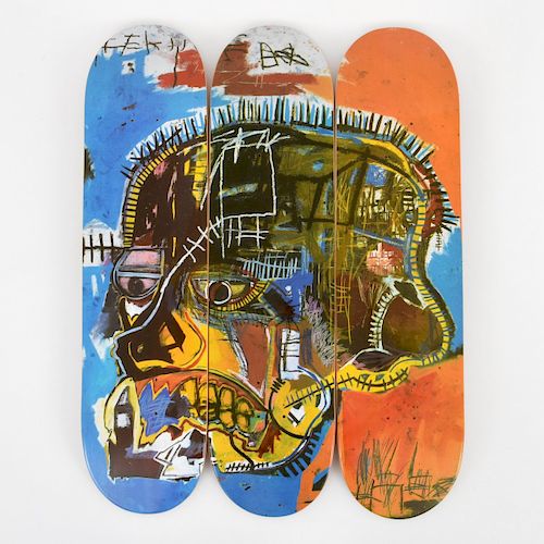 3 Jean-Michel Basquiat (after) Skateboard Decks