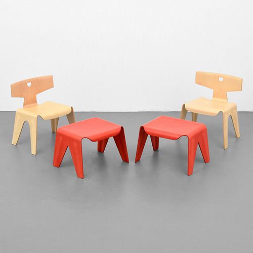 Charles & Ray Eames Children's Chairs & Stools