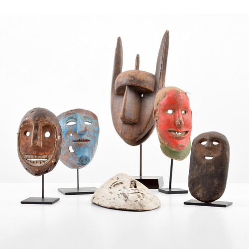 Masks/Sculptures, Set of 6