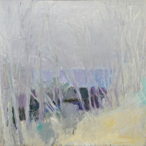 WOLF KAHN, (American, b. 1927), Early Spring in Northern New Jersey, 1969, oil on canvas