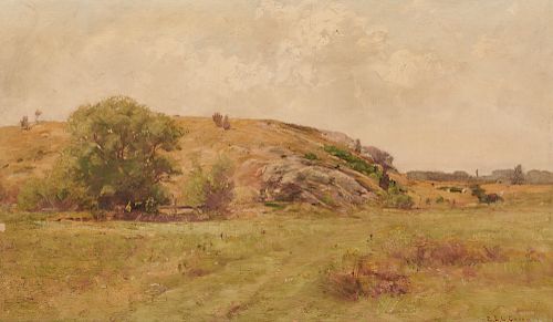 CHARLES EDWIN LEWIS GREEN, (American, 1844-1915), Landscape, oil on canvas